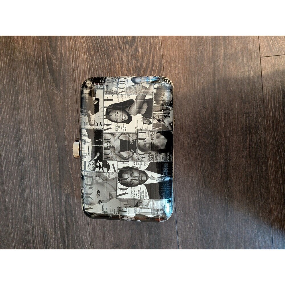 Vintage Purse - Hard-shell Vogue magazine collage